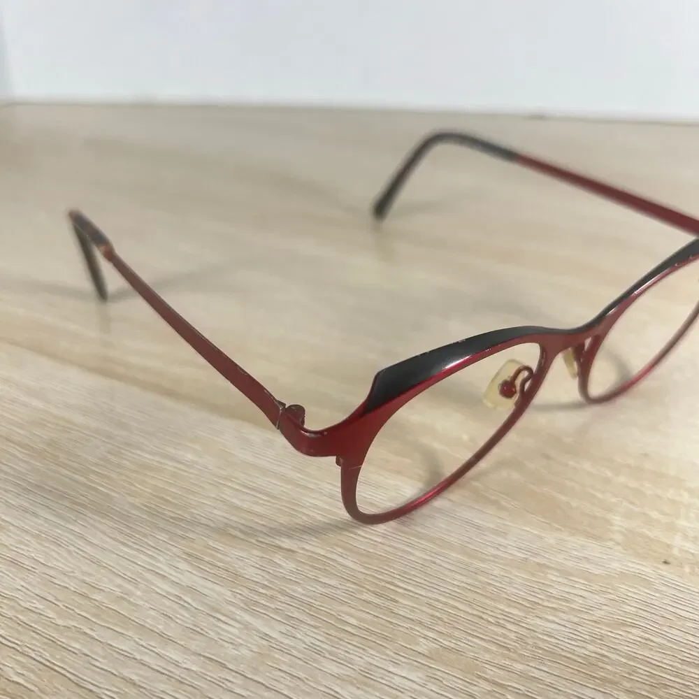 JF Rey JF2757 3000 Red Black Eyeglasses READ DESC 48-18-143 Frames Only